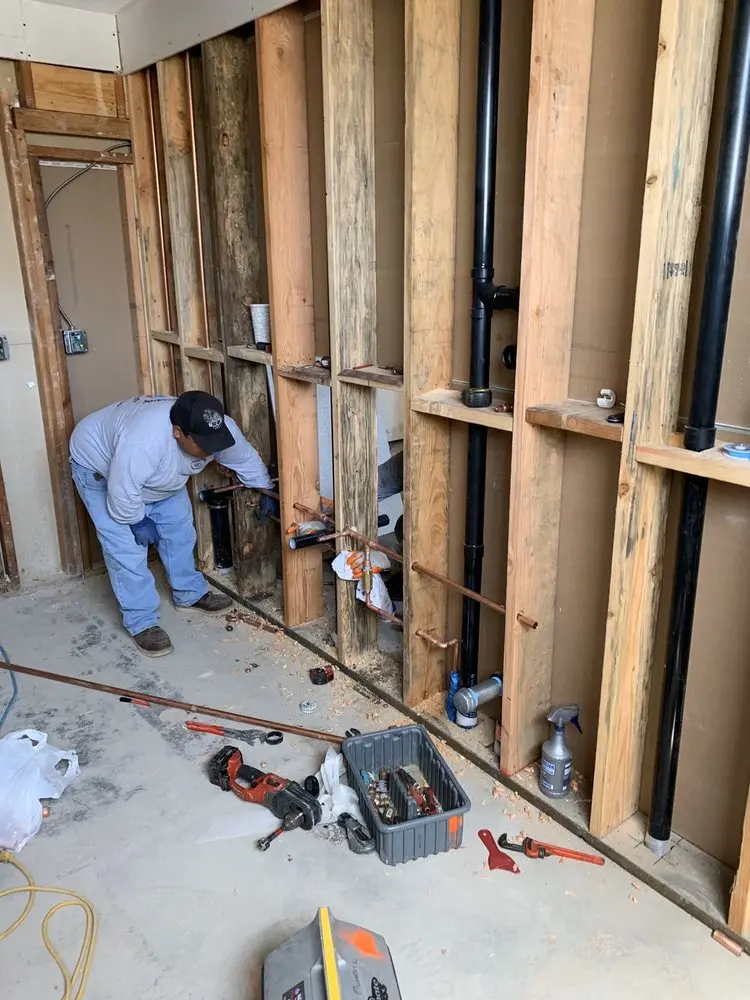 Commercial rough-in plumbing for Trenchless Sewer Repair in Centerville